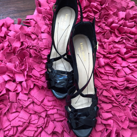 Kate Spade Black Heels Strappy Pumps - Picture 6 of 8